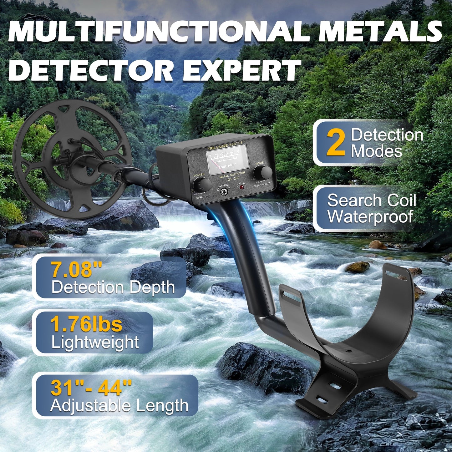 Finding Treasure - Adjustable Portable Metal Detectors