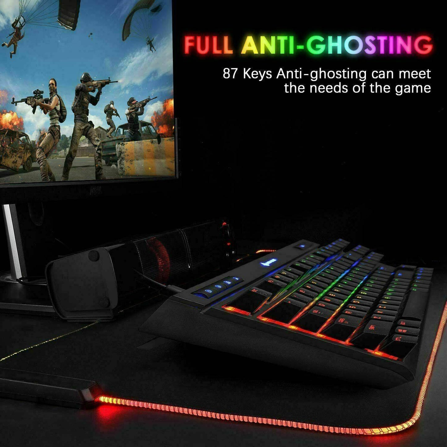 87 Keys Wired Mechanical Gaming Keyboard Type C