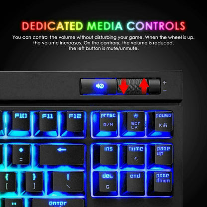 87 Keys Wired Mechanical Gaming Keyboard Type C